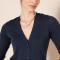 Essentials cardigan - WAE35007FL18-Nav-L - Amazon Lättviktskofta med V-ringad (Plus Size Tillgänglig) Dam