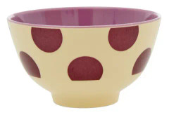 Rice Skål Melamin S Dots (Purple)