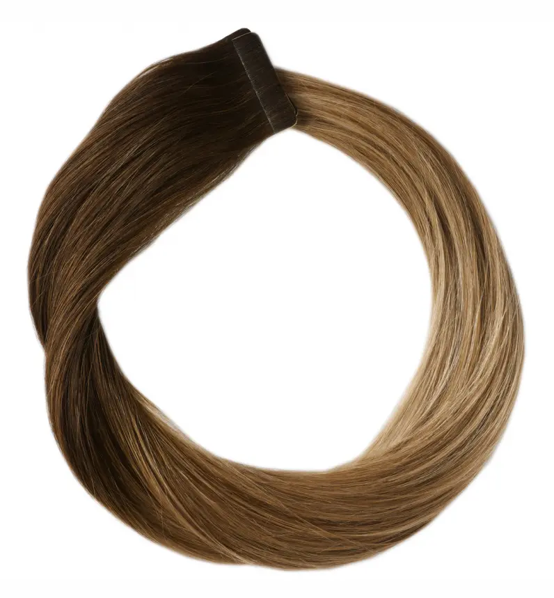 Rapunzel of Sweden Premium Tape Extensions - Classic 4 (50 cm) O2.2/7.3 Brown Ash Ombre