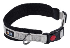 Rukka Bliss Eco Mjukt Hundhalsband Ljusgrå (25mm x 45 - 55cm)