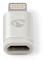 Lightning Adapter | Apple Lightning, 8-stifts | USB Micro-B Hona | Guldplaterad | Aluminium | Kartong med täckt fönster