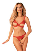 Obsessive Bergamore 2-pcs Set Red Sexiga underkläder