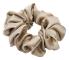Lenoites Mulberry Silk Scrunchie Antique Gold