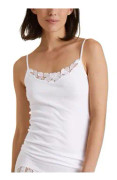 Calida Cotton Desire Spaghetti Top Vit bomull Medium Dam