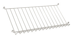 String Tidskriftshylla Metall 78x30 cm Beige