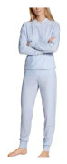 Calida Elegant Dreams Pyjama With Cuff Ljusblå modal XX-Small Dam