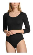 Calida Natural Comfort Bodysuit Svart bomull X-Small Dam