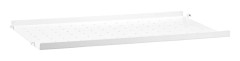 Metallhyllplan Låg 58x30 vit