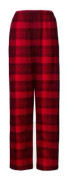 Calvin Klein Long Flannel Sleep Pant Svart/Röd bomull X-Large Dam