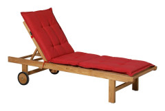 Madison Solsängsdyna Panama 200x65 cm tegelröd
