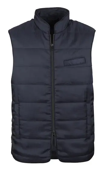 Houndtooth Zip Vest