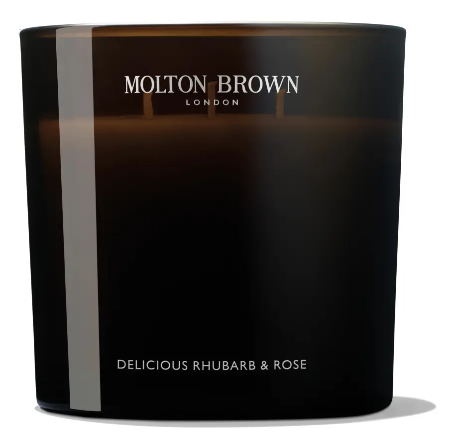 Delicious Rhubarb & Rose Luxury Scented Candle 600 g