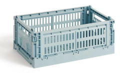 HAY - HAY Colour Crate S - Dusty blue - Småförvaring - Blå