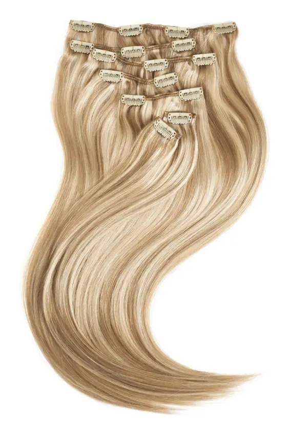 Rapunzel of Sweden Clip-on set 7 pieces (40 cm) M7.3/10.8 Cendre Ash Blonde Mix