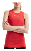 Craft Rush Slim Singlet W Röd polyester X-Small Dam