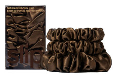 Slip Pure Silk Back To Basics Assorted Scrunchies - Dark brown