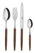 Sabre Paris - Jonc / 24 Pieces Cutlery Set / Dark Wood - Bestickset
