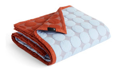 HAY - Mega Dot 235 x 245 cm - Light blue - Sängöverkast - Röd,Blå