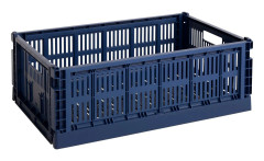HAY - HAY Colour Crate L - Dark Blue - Småförvaring - Blå