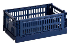 HAY - HAY Colour Crate S - Dark Blue - Småförvaring - Blå