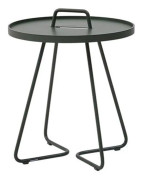 Cane-Line - On-the-move Sidobord - S, Dark green - Småbord & Sidobord utomhus - Strand+Hvass - Grön - Metall