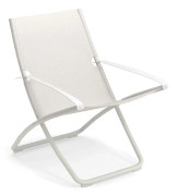 EMU - Snooze Deck Chair White 300/52 - Solstolar - Metall