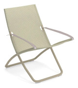 EMU - Snooze Deck Chair Dove Grey 300/45 - Solstolar - Metall
