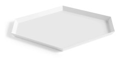 HAY - Kaleido L - White - Serveringsbrickor - Clara von Zweigbergk - Metall