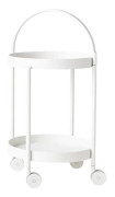 Cane-Line - Roll trolley, White, aluminium - Småbord & Sidobord utomhus - Welling/Ludvik - Vit - Metall