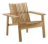 Cane-Line - Amaze Fåtölj - Loungestolar - Foersom & Hiort-Lorenzen MDD - Träfärgad - Trä