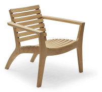 Fritz Hansen - Regatta utomhusfåtölj - Loungestolar - Hans Thyge & Co - Brun - Trä