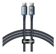Baseus Crystal Shine USB-C Kabel PD 100W/3A 120cm - Svart