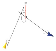 Astep - VV Cinquanta Suspension - Mondrian - Pendellampor - Vittoriano Viganò - Flerfärgad