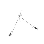 Astep - VV Cinquanta Suspension, Black Structure, Black Reflectors - Pendellampor - Vittoriano Viganò - Svart