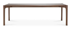 Ethnicraft - PI Dining Table - Varnished Teak - Brown - Rectangular, 240 x 100 cm - Matbord - Alain Van Havre - Brun - Trä