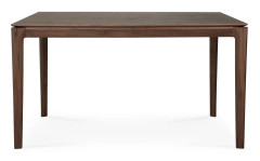 Ethnicraft - Bok Dining Table - Varnished Teak - Brown - Rectangular, 140 x 80 cm - Matbord - Alain Van Havre - Brun - Trä