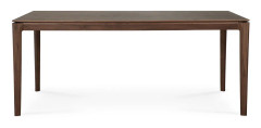 Ethnicraft - Bok Dining Table - Varnished Teak - Brown - Rectangular, 180 x 90 cm - Matbord - Alain Van Havre - Brun - Trä