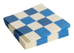 HAY Dinner servett, off-white/blue