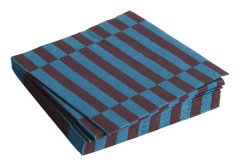HAY Pattern Lunch servett, anthracite/bordeaux
