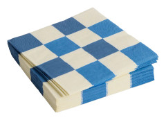 HAY Pattern Lunch servett, off-white/blue