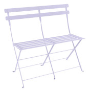 Fermob - Bistro 2-Seater Ottoman, Marshmallow - Trädgårdsbänkar - Studio Fermob - Vit - Metall