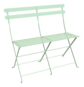 Fermob - Bistro 2-Seater Ottoman, Ice mint - Trädgårdsbänkar - Studio Fermob - Grön - Metall