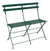 Fermob - Bistro 2-Seater Ottoman, Cedar green - Trädgårdsbänkar - Studio Fermob - Grön - Metall