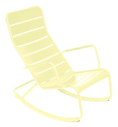 Fermob - Luxembourg Rocking Chair - Frosted Lemon - Utomhusfåtöljer - Frédéric Sofia - Metall