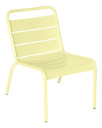 Fermob - Luxembourg Lounge Chair - Frosted Lemon - Utomhusfåtöljer - Frédéric Sofia - Metall