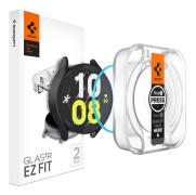 Samsung Galaxy Watch 5 Pro (45mm) • Skärmskydd med monteringsram • 9H Glas • Spigen EZ Fit • 2-pack