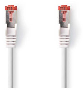 Nedis CAT6 Nätverkskabel | RJ45 hane | RJ45 hane | S/FTP | 15.0 m | Rund | LSZH | Vit | Label