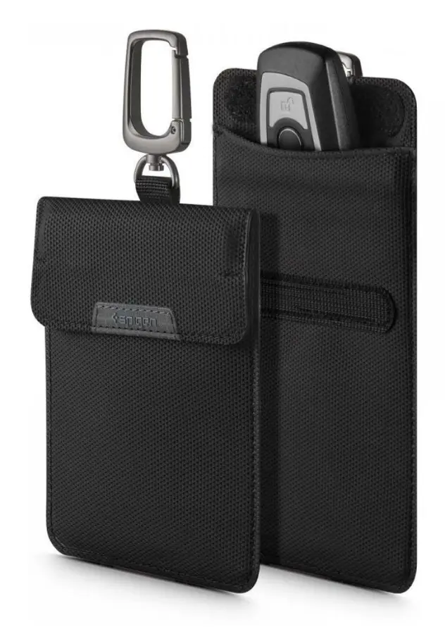 Spigen Klatka Faradaya Klasden Pouch Rfid Signal Blocker - Svart