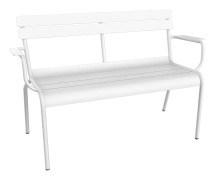 Fermob - Luxembourg 2-Seater Garden Bench - Cotton White - Trädgårdsbänkar - Frédéric Sofia