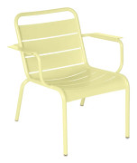 Fermob - Luxembourg Lounge Armchair - Frosted Lemon - Utomhusfåtöljer - Frédéric Sofia - Metall